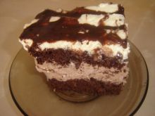 Ciasto czekoladowo-cappucino z śmietaną