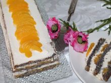 Ciasto makowe z brzoskwiniami 