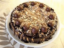 Ciasto orzechowo - czekoladowe 