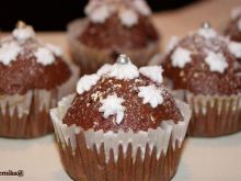 Czekoladowe śnieżne muffinki 
