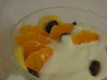Deser jogurtowy z mandarynkami
