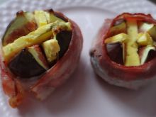 Figi pieczone z boczkiem i serem pleśniowym 