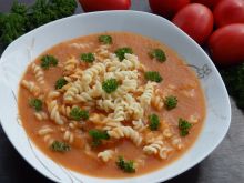 Gęsta zupa pomidorowa ze świeżych pomidorów 