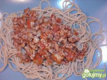 Klasyczne spaghetti z mięsem mielonym