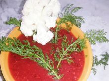 Koktajl truskawkowy z krwawnikiem i kalafiorem  