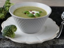 Kremowa zupa z brokułów 