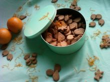 Kruche pomarańczowo kakaowe ciasteczka