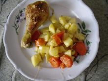 kurczak z warzywami na obiad