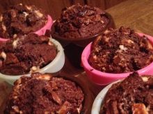 Muffinki czekoladowe z kawałkami czekolady