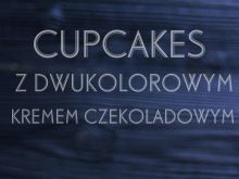 Muffinki dwukolorowe z dwukolorowym kremem 