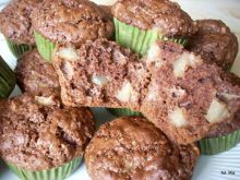 Muffinki - murzynki z gruszką 