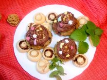 Muffinki z kremem czekoladowym 