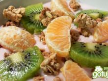 Owocowe crunchy z kiwi i mandarynką