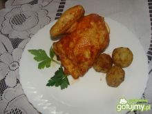 Pikantny kurczak z pikantnymi kartoflami