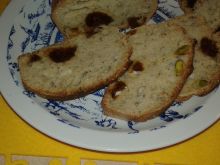 Pistacjowo - figowy chlebek na mące chlebowej