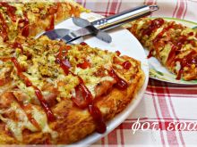 Pizza z czerwoną soczewicą