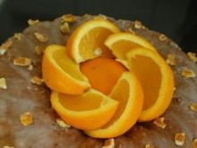 Pomarańczowa babka piaskowa