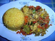 Ryż curry z warzywami