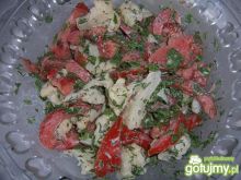 Sałatka z kalafiora i pomidorów 2