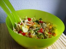 Salatka z kielkami i mango