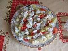 Sałatka ziemniaczano-kalafiorowa