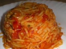 Spaghetti słodko-kwaśne