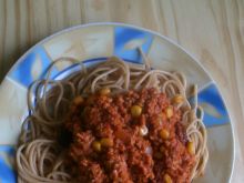 Spaghetti z mięsem mielonym