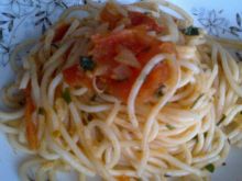 Spaghetti z pomidorami - wege