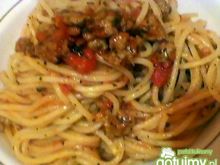 spaghetti z pomidorami wg justyny
