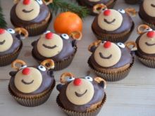 Świąteczne muffinki Renifery