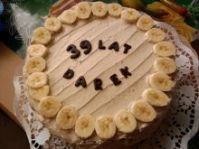 Tort kawowo-bananowy