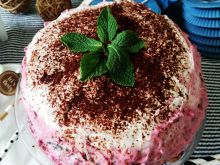 Tort naleśnikowy z mascarpone i wiśniami