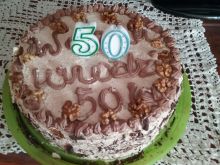 Tort orzechowo-kakaowy na 50-tkę