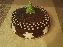 Tort piernikowo-bezowo-chałwowy 