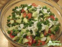 Warzywa z sosem tzatziki