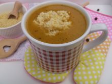 Warzywna zupa krem z kaszą jaglaną