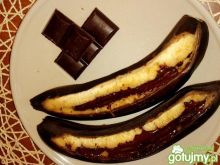 Zapiekane banany z czekoladą