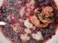 Zupa botwinkowo-kalafiorowa ze szczypiorkiem
