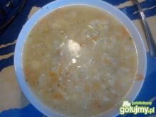 Zupa kalafiorowa z lanymi kluskami 3