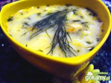 Zupa koperkowa z lanymi kluskami 