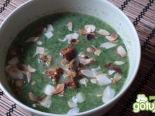 Zupa krem brokułowo -szpinakowa