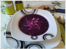 Zupa krem z czerwonej kapusty