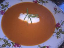 Zupa krem z dyni i pomidorów 