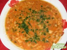 Zupa pomidorowa z lanym ciastem