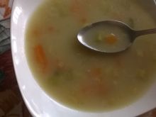 Zupa porowa z kaszą jęczmienną
