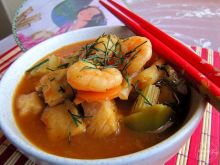 Zupa rybna z chińskim sosem