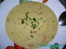 Zupa serowo-groszkowa