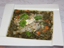 Zupa szczawiowa z białą kiełbasą