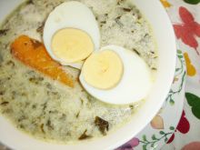 Zupa szczawiowa z jajkiem 