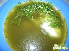 Zupa szczawiowa z rzeżuchą